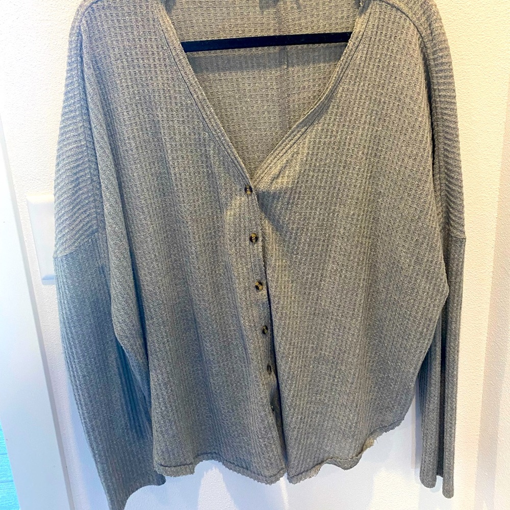 Waffled long sleeve